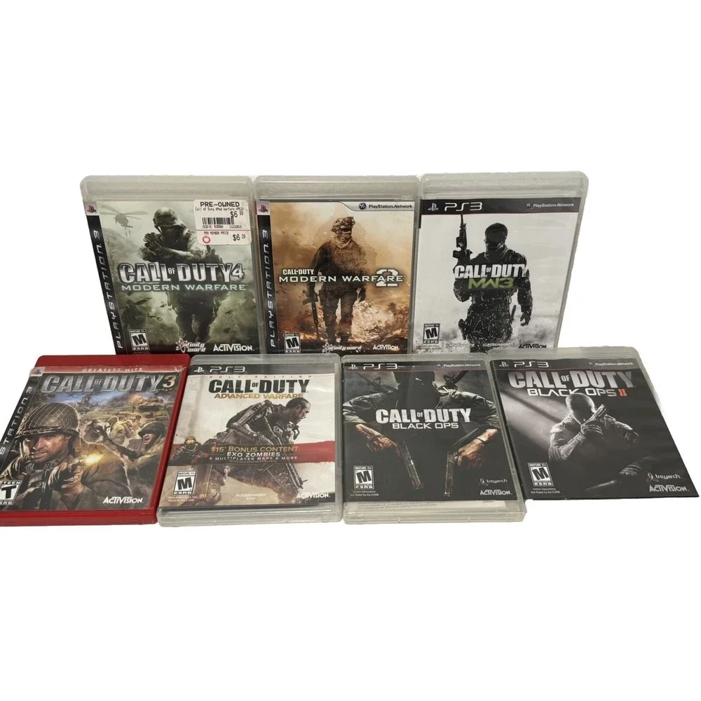 Call Of Duty PS3 Game Lot x8 Black Ops 1 2 Modern Advanced Warfare 2 3 4 Ghosts